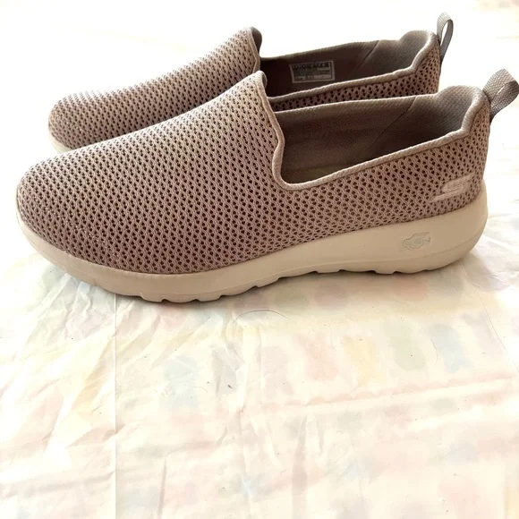 Skechers Go Walk Goga Max Gen 5 Mesh Slip-ons Sandy Beige SZ 7.5 Worn 1X - Picture 16 of 16